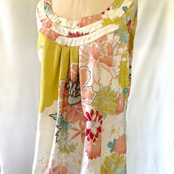 Anthropologie Leifsdottir Silk Floral top Size 12 - Picture 3 of 9